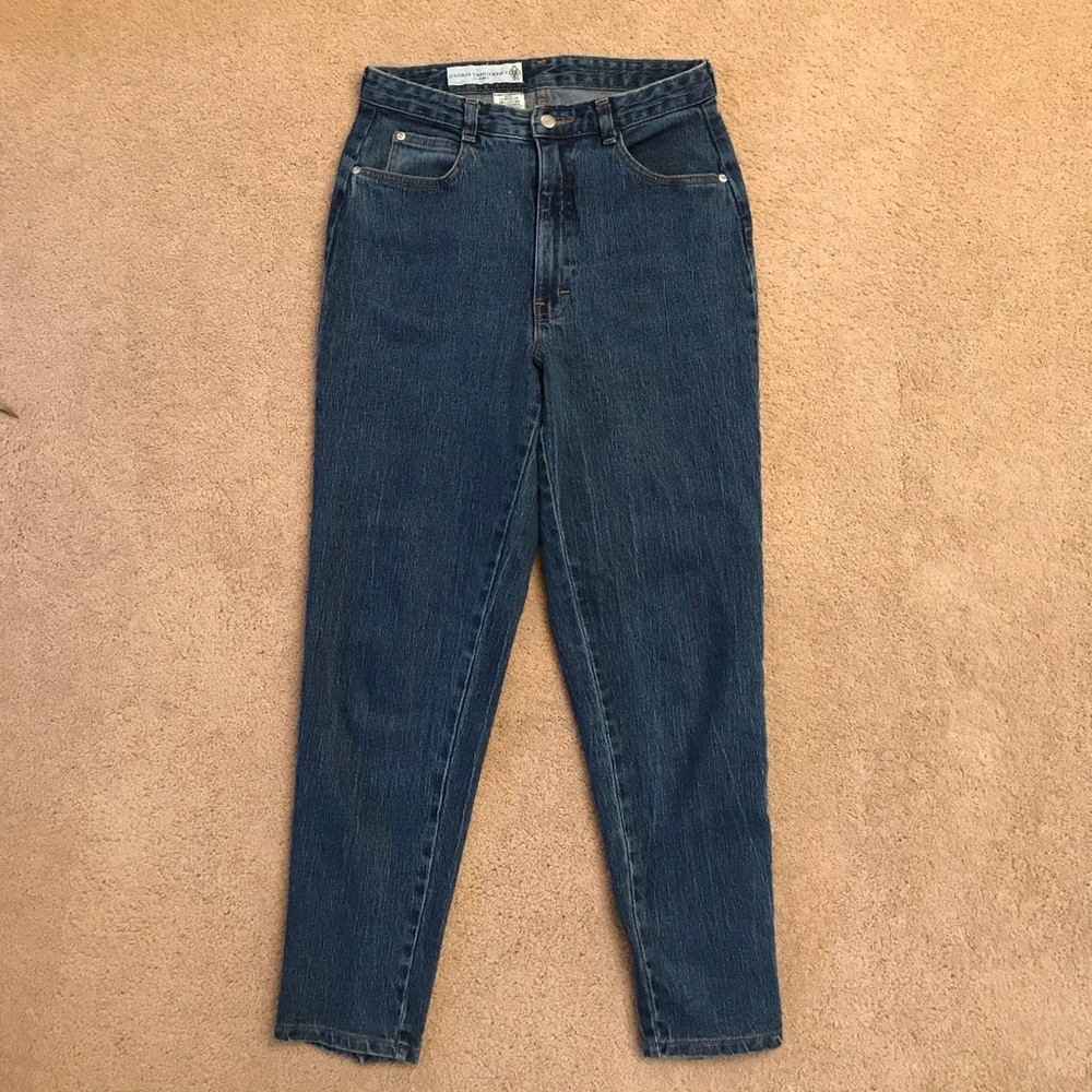 Vintage 80s Gloria Vanderbilt High Waist Denim Blue Jeans USA Made See Measures